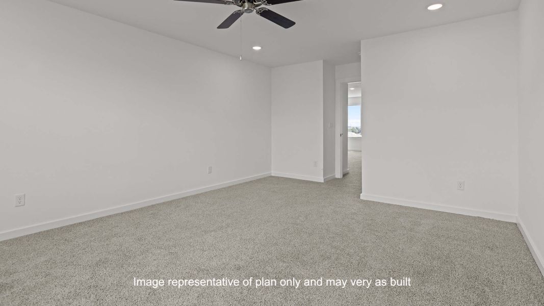 Spacious, unfurnished interior of a new home in Overlook West, Wolfforth (Image 28).