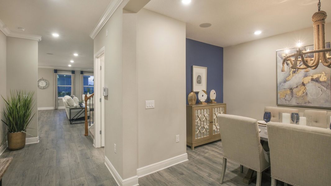 Furnished interior view inside a new home in Enclave At Seminole Palms, Palm Coast (Image 60). Furnished interior view inside a new home in Enclave At Seminole Palms, Palm Coast (Image 60).