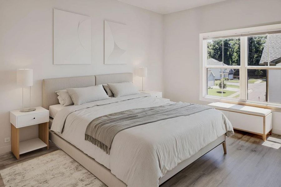 Furnished interior view inside a new home in , Atlanta (Image 4).