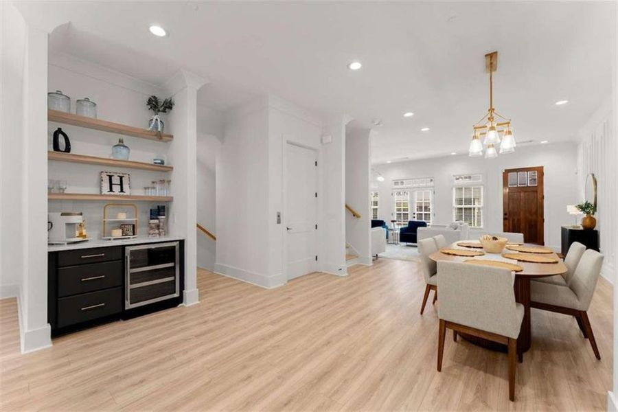 Furnished interior view inside a new home in Skyview On Broad, Sugar Hill (Image 16).