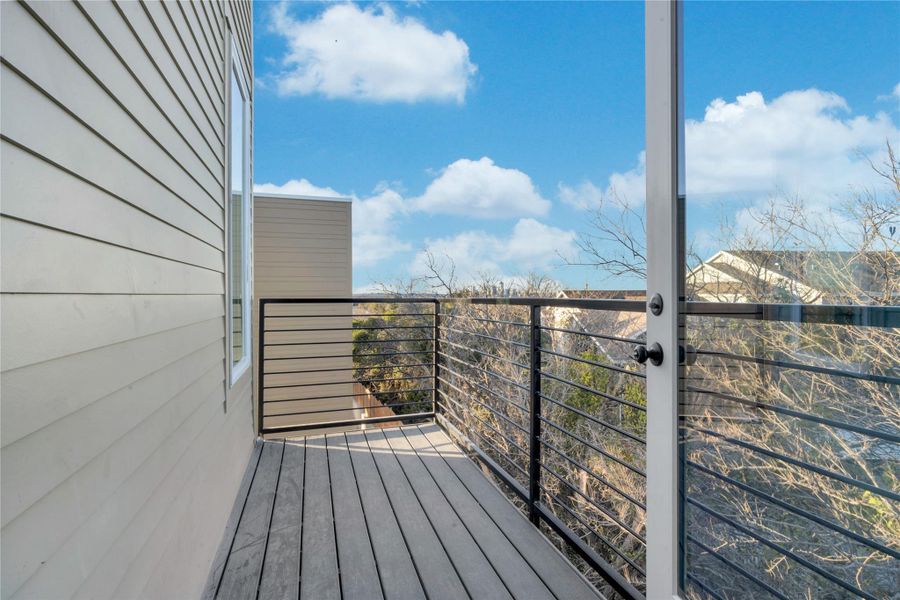 Exterior details and patio area of a home in , Austin (Image 26).