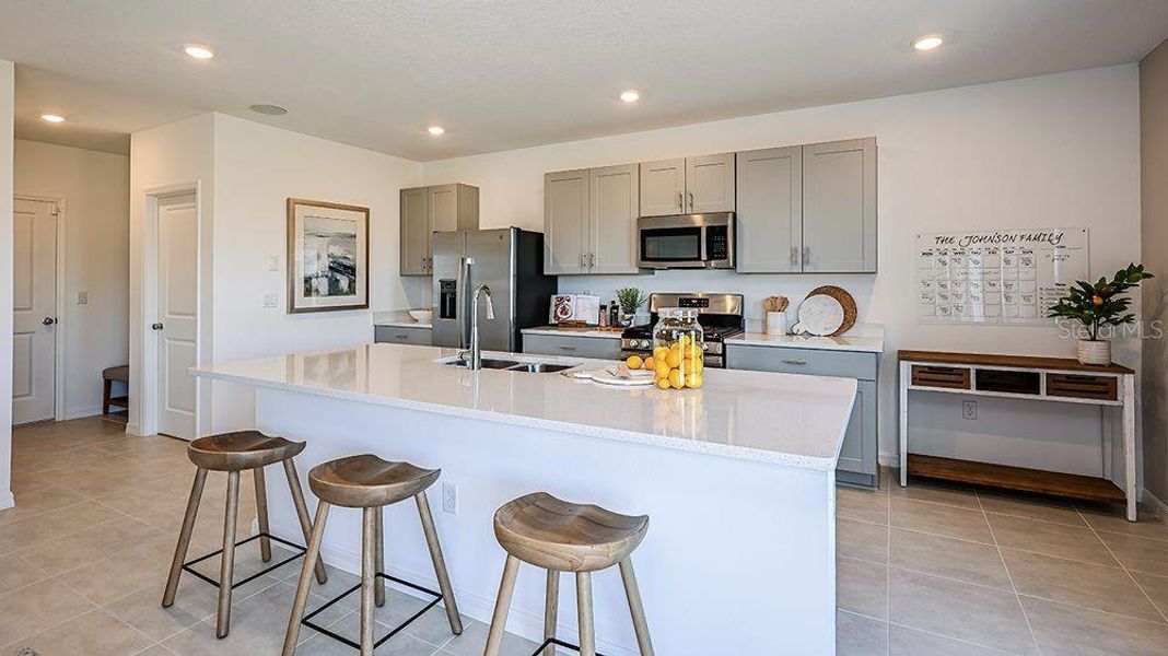 Furnished interior view inside a new home in Waterstone, Groveland (Image 4).