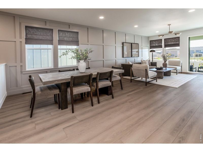 Furnished interior view inside a new home in Trailside Story Collection - Single Family Homes, Timnath (Image 32).