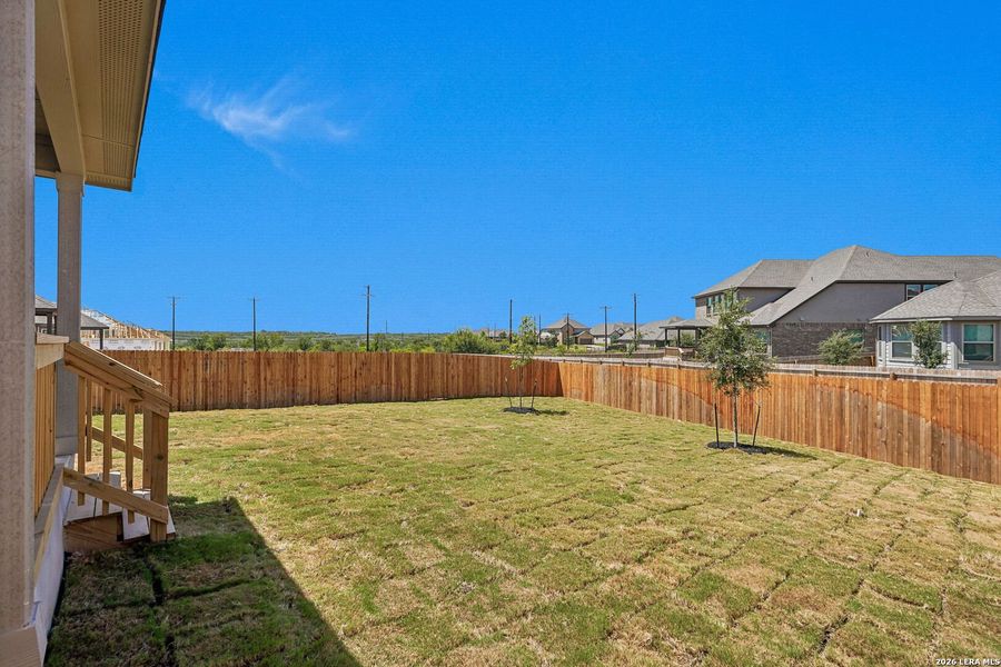 Exterior details and patio area of a home in Arcadia Ridge - Classic Series, San Antonio (Image 4).