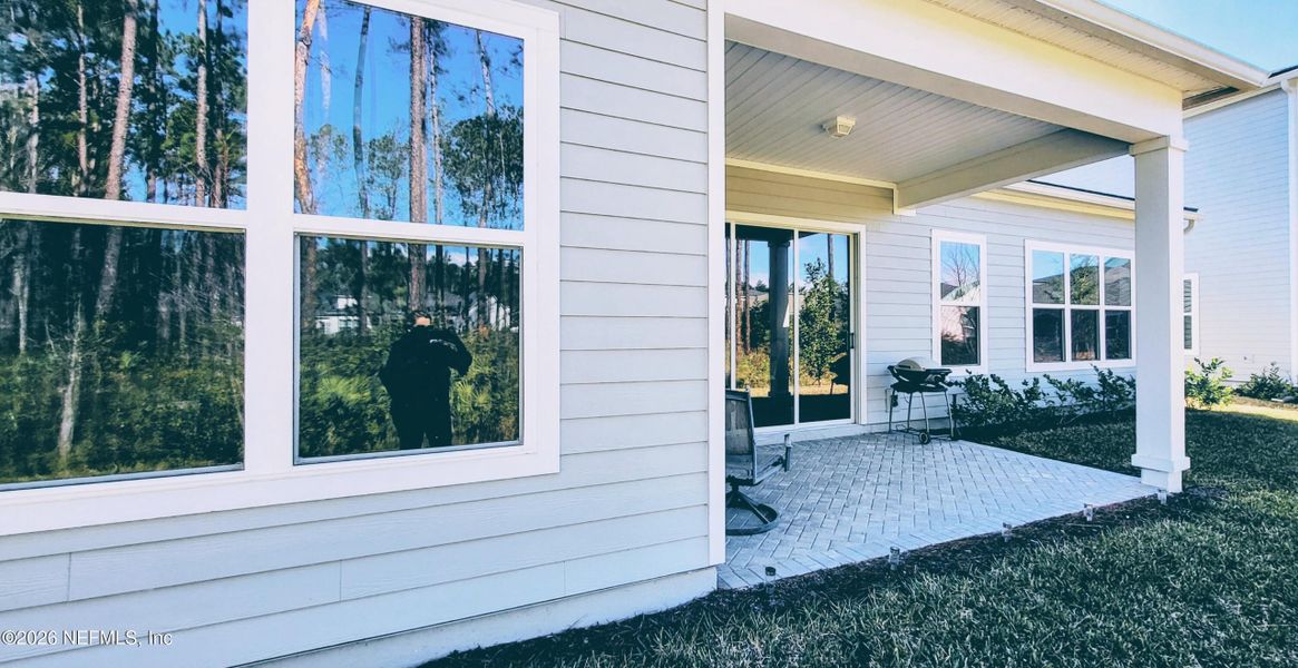 Exterior details and patio area of a home in , St. Johns (Image 34).