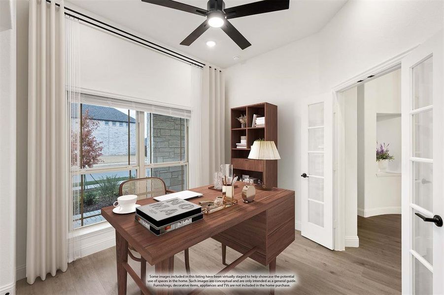 Furnished interior view inside a new home in Villages of Hurricane Creek, Anna (Image 7).