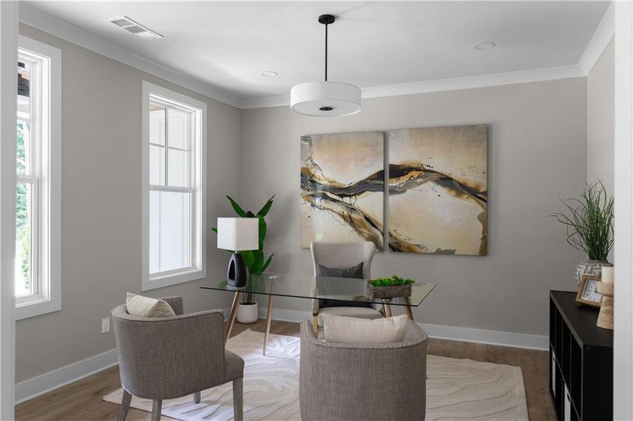 Furnished interior view inside a new home in , Lilburn (Image 42).