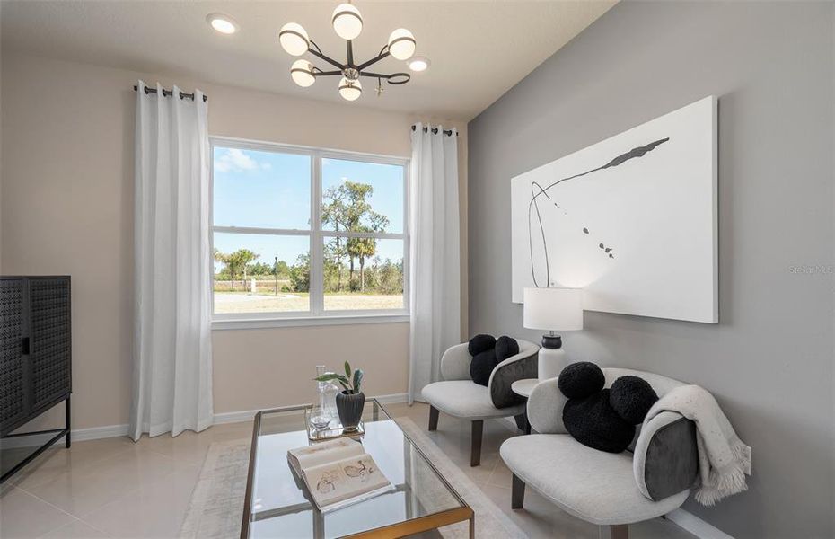 Furnished interior view inside a new home in Del Webb at Viera, Melbourne (Image 9).
