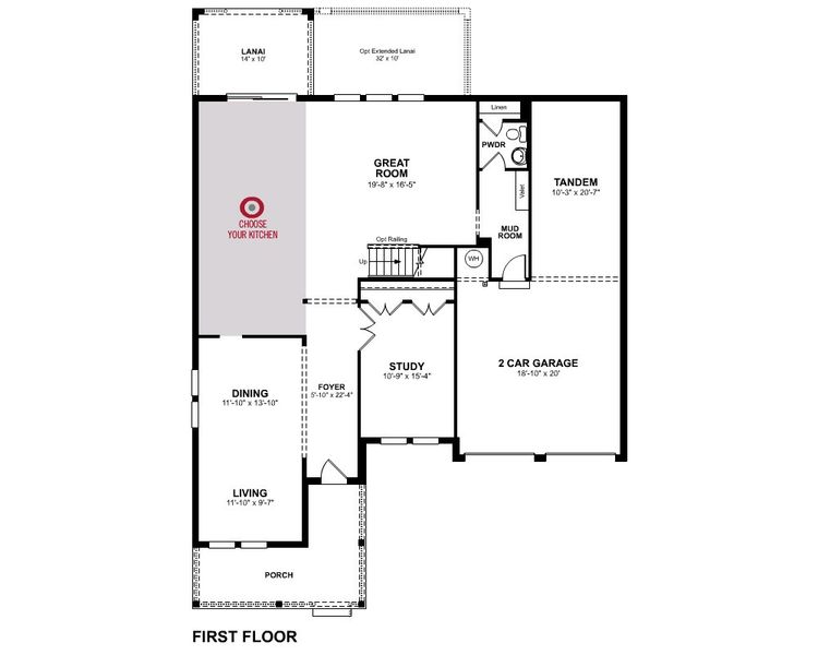 2D floor plan layout of this home in Vintner Reserve, Clermont, FL (Image 2). 2D floor plan layout of this home in Vintner Reserve, Clermont, FL (Image 2).