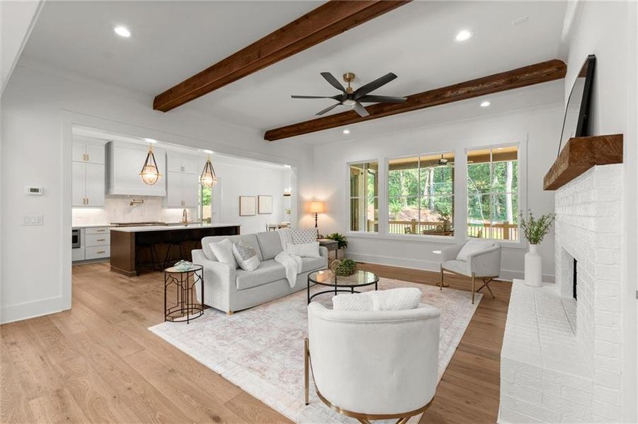 Furnished interior view inside a new home in , Canton (Image 67).