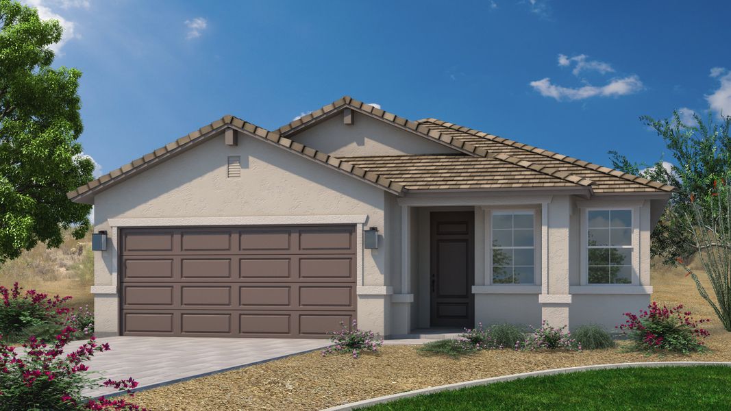 Representative exterior photo of a completed home built from the Plan 3511 by Scott Communities in The Views at Rancho Cabrillo, Peoria, AZ (Image 7).