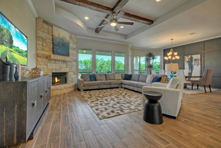 Image 460 representing the Madera II by Giddens Homes in Scofield Farms Estates, Georgetown, TX.