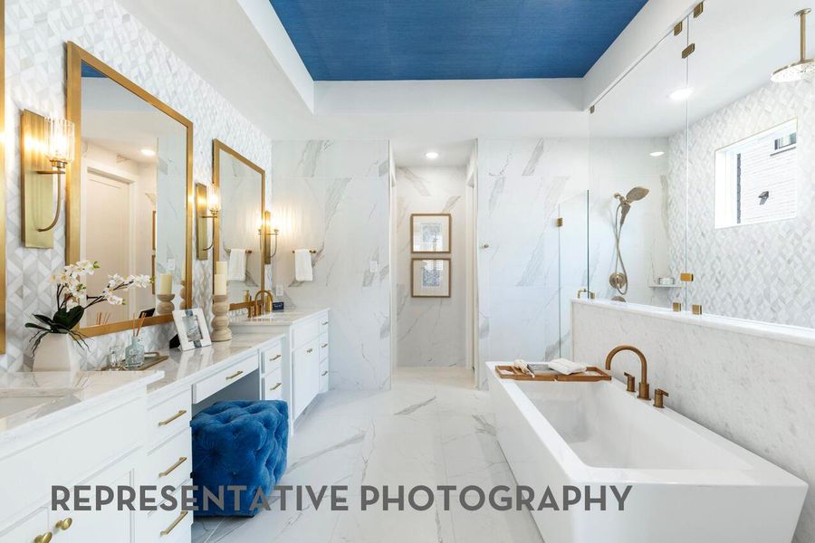 Furnished interior view inside a new home in Santa Rita Ranch, Liberty Hill (Image 13).