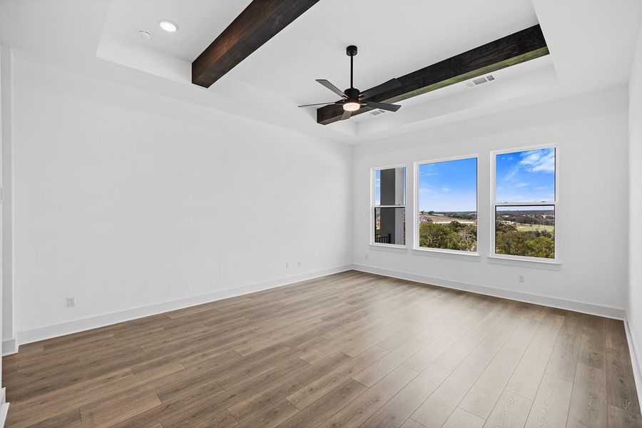 Spacious, unfurnished interior of a new home in Lariat - 80', Liberty Hill (Image 18). Spacious, unfurnished interior of a new home in Lariat - 80', Liberty Hill (Image 18).
