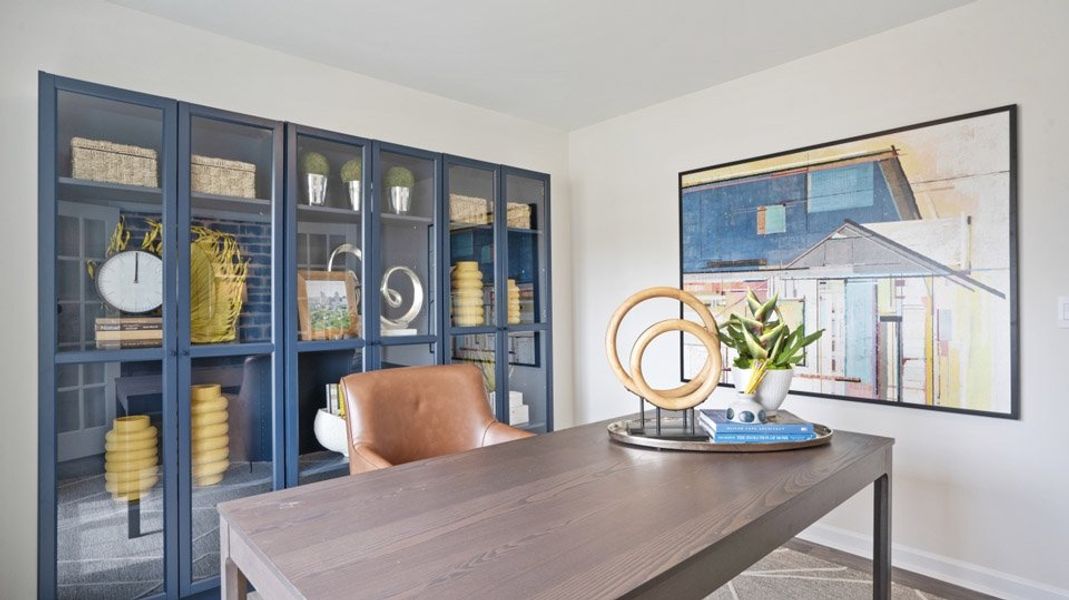 Representative furnished interior of a home built from the HAYDEN by D.R. Horton in Preston Oaks, King (Image 30).