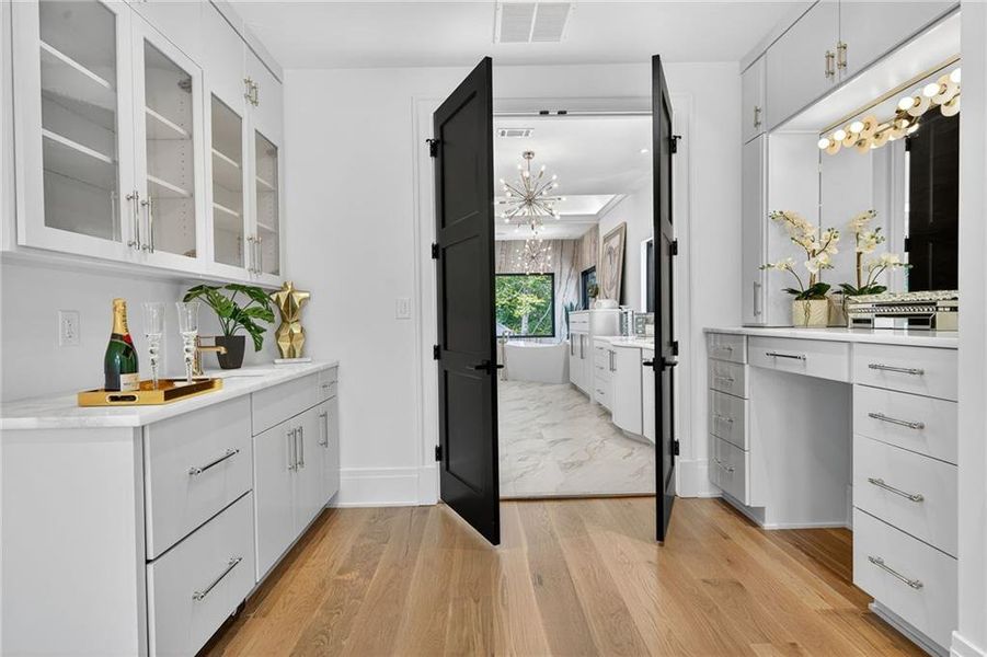Furnished interior view inside a new home in , Atlanta (Image 45).