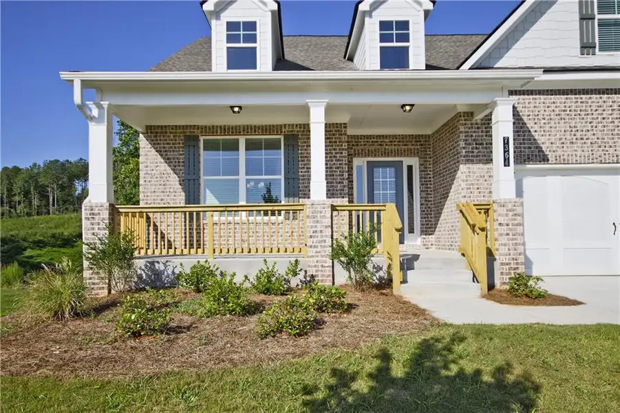 Exterior details and patio area of a home in Clark Farms, Flowery Branch (Image 4). Exterior details and patio area of a home in Clark Farms, Flowery Branch (Image 4).
