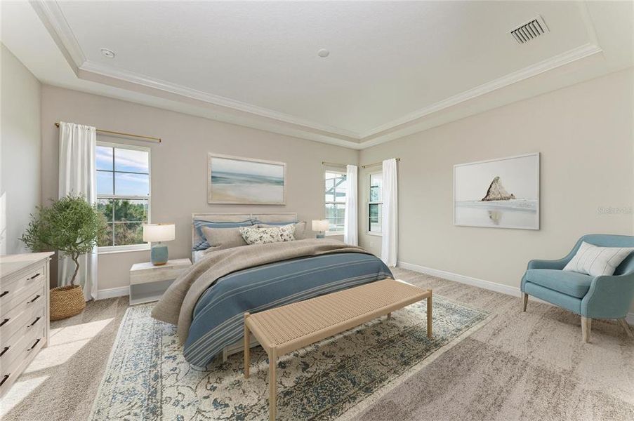 Furnished interior view inside a new home in Two Rivers, Zephyrhills (Image 14). Furnished interior view inside a new home in Two Rivers, Zephyrhills (Image 14).