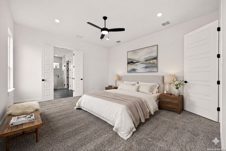Furnished interior view inside a new home in , Castroville (Image 55).