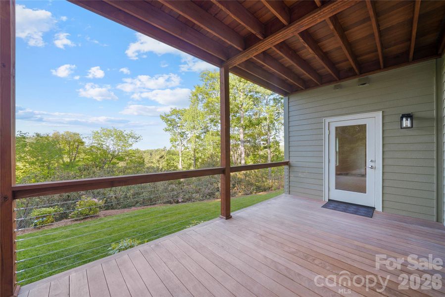 Exterior details and patio area of a home in , Newland (Image 16).