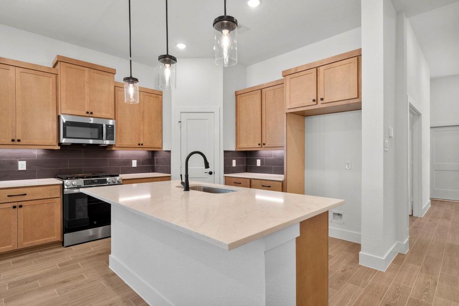 Furnished interior view inside a new home in The Woodlands Hills, Willis (Image 3).