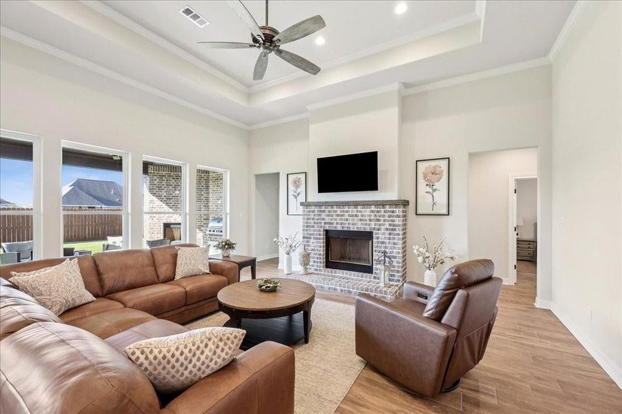 Furnished interior view inside a new home in , Beaumont (Image 6). Furnished interior view inside a new home in , Beaumont (Image 6).