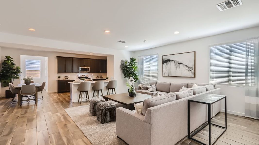 Furnished interior in a model home at Asante: Discovery 2.1 & 2.13 in Surprise (Image 22).