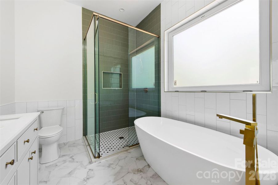 Stylish primary bath with soaking tub Stylish primary bath with soaking tub