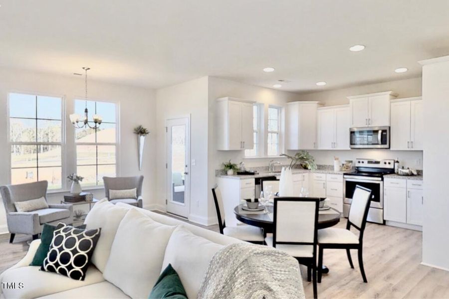 Brkfst Sunroom and Kitchen