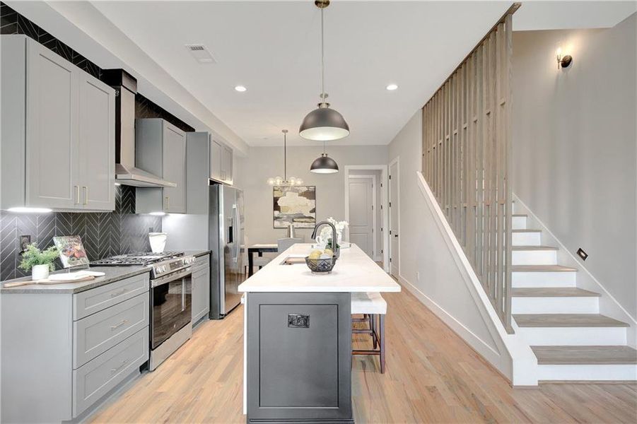 Furnished interior view inside a new home in , Atlanta (Image 42).