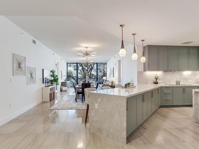 Furnished interior view inside a new home in , Tampa (Image 63).