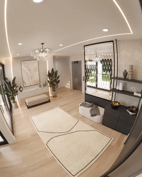 Furnished interior view inside a new home in , Houston (Image 8).