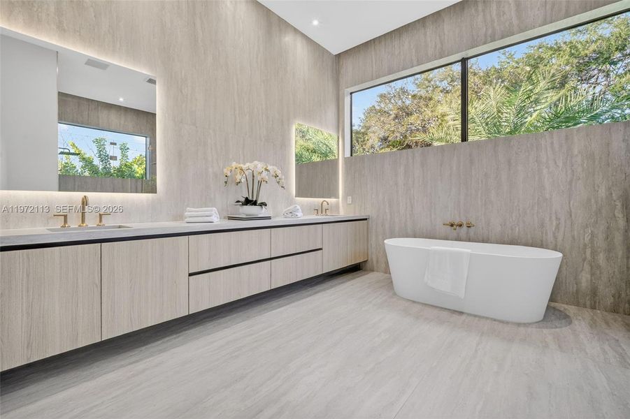 Furnished interior view inside a new home in , Miami (Image 15). Furnished interior view inside a new home in , Miami (Image 15).