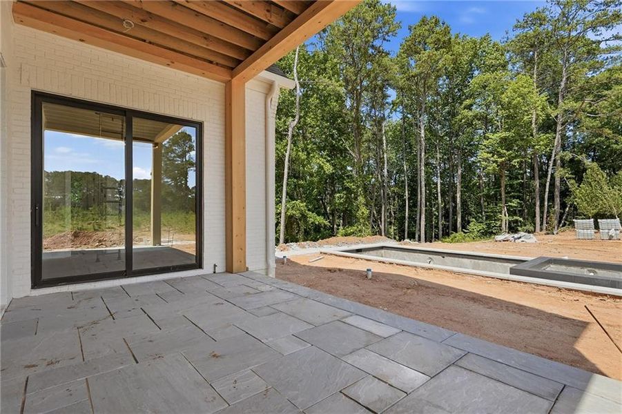 Exterior details and patio area of a home in , Milton (Image 4). Exterior details and patio area of a home in , Milton (Image 4).