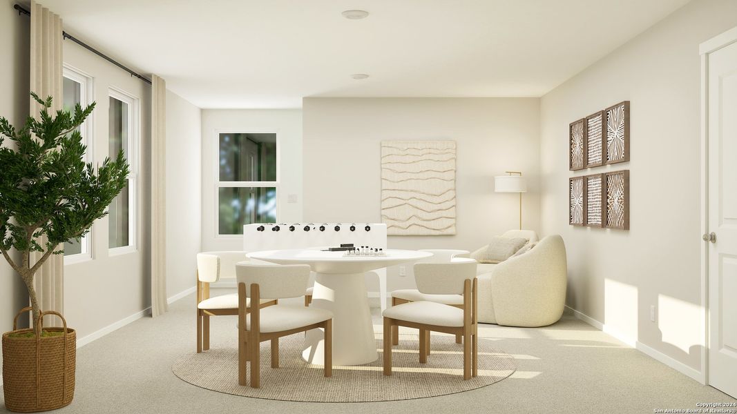 Furnished interior view inside a new home in Grace Valley, Cibolo (Image 15). Furnished interior view inside a new home in Grace Valley, Cibolo (Image 15).