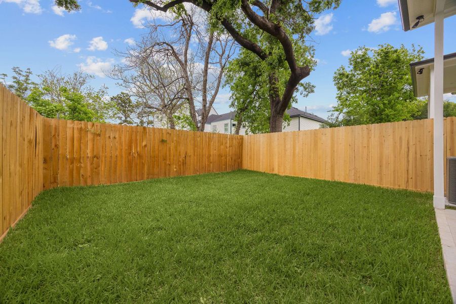 Exterior details and patio area of a home in , Houston (Image 3).