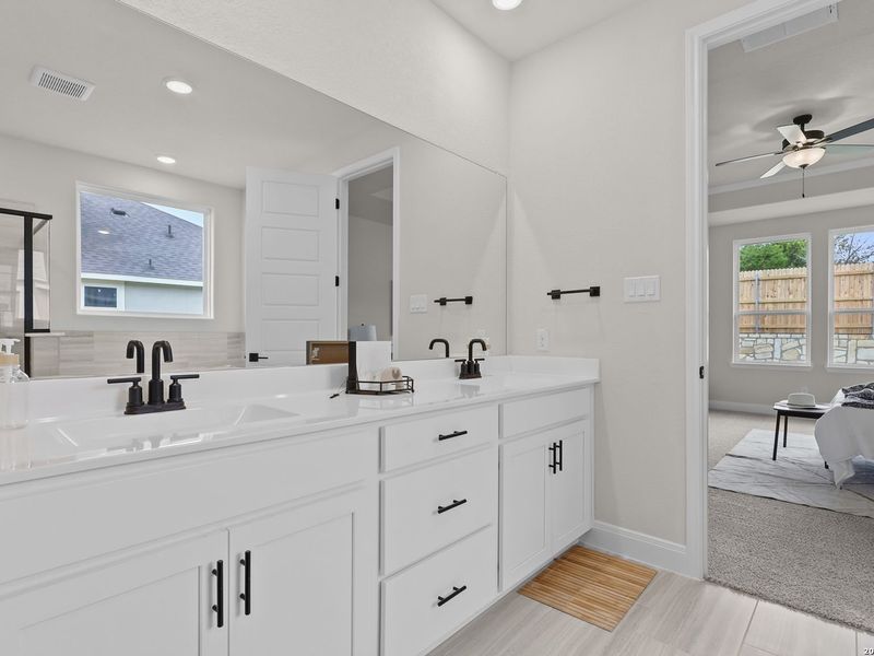 Furnished interior view inside a new home in The Reserve at Potranco Oaks, Castroville (Image 32).