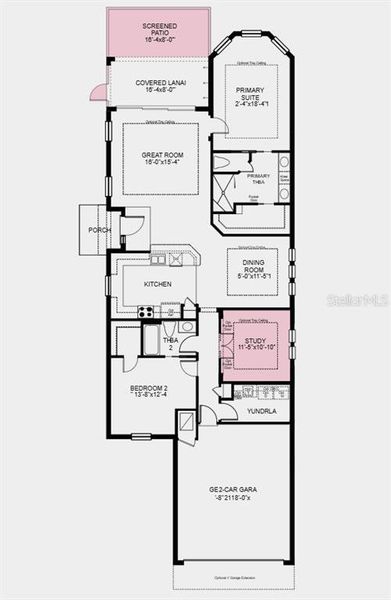 2D floor plan layout of this home in Esplanade at Azario Lakewood Ranch, Bradenton, FL (Image 3). 2D floor plan layout of this home in Esplanade at Azario Lakewood Ranch, Bradenton, FL (Image 3).