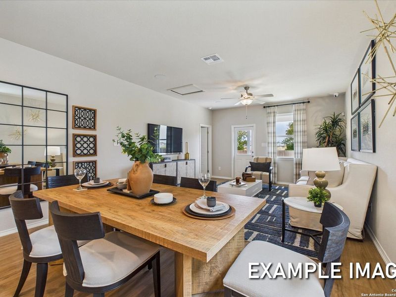 Furnished interior view inside a new home in Agave, San Antonio (Image 11).