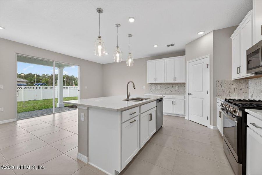 Furnished interior view inside a new home in Cherry Elm at SilverLeaf, St. Augustine (Image 9).