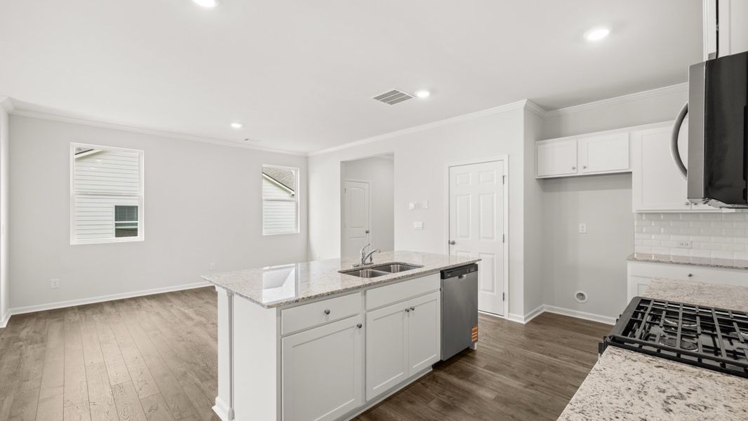 Representative furnished interior of a home built from the Robie by D.R. Horton in Parkside at Carter Grove, Cartersville (Image 9). Representative furnished interior of a home built from the Robie by D.R. Horton in Parkside at Carter Grove, Cartersville (Image 9).