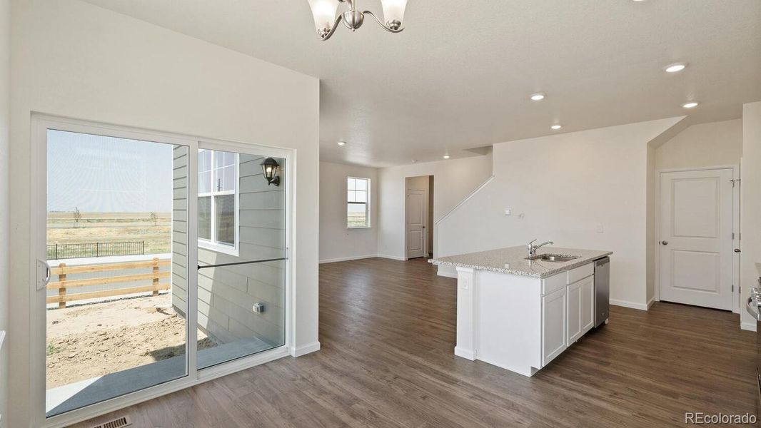 Furnished interior view inside a new home in Prairie Song, Windsor (Image 8).
