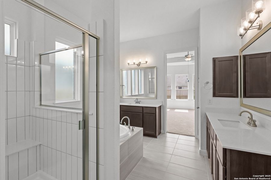 Furnished interior view inside a new home in Stillwater Ranch 60', San Antonio (Image 8).