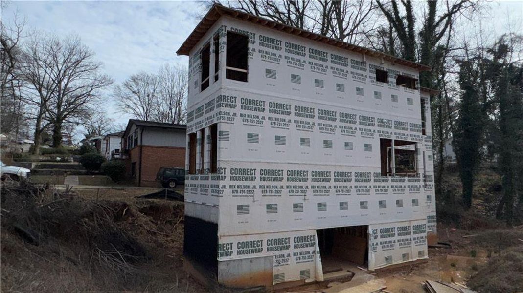 In-progress construction of a new home in , Atlanta, GA (Image 5).