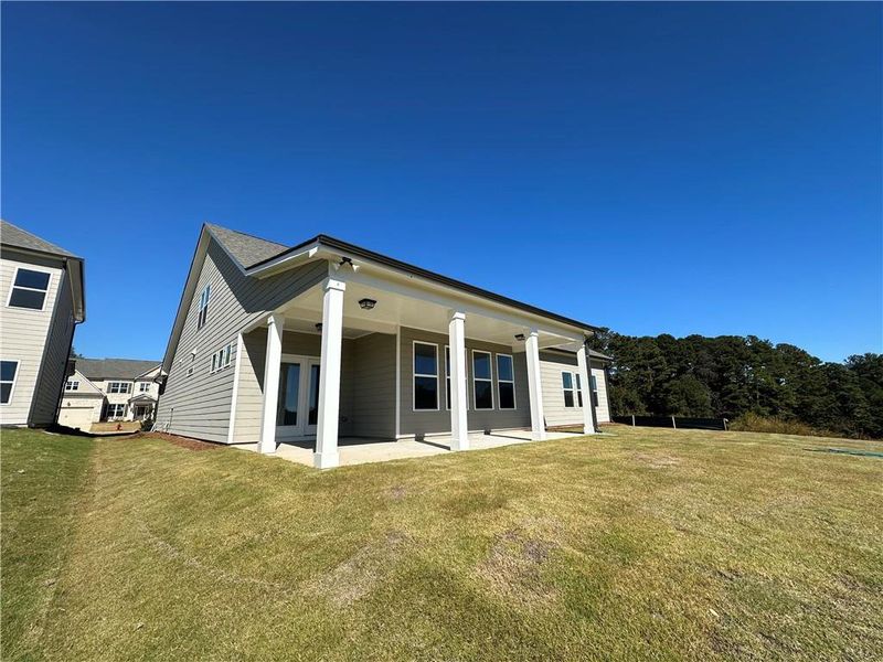 Exterior details and patio area of a home in Summerlin, Winder (Image 48).