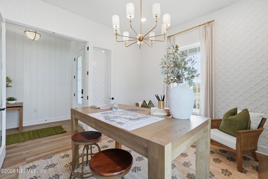 Furnished interior view inside a new home in , St. Augustine (Image 32).