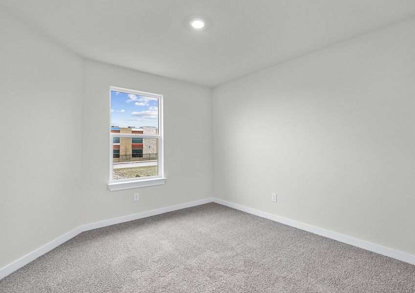 The secondary bedrooms are the perfect space for children's bedrooms or guest rooms.