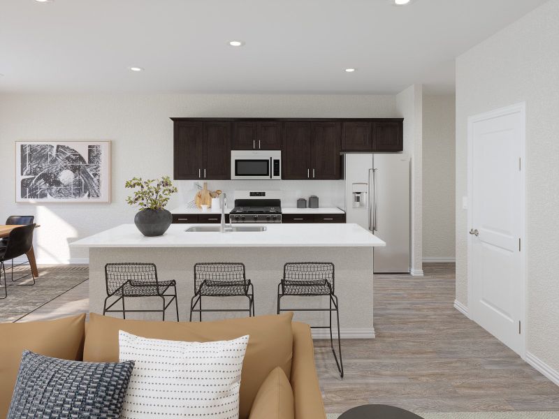 The Ian kitchen with the Distinct 2 interior package.