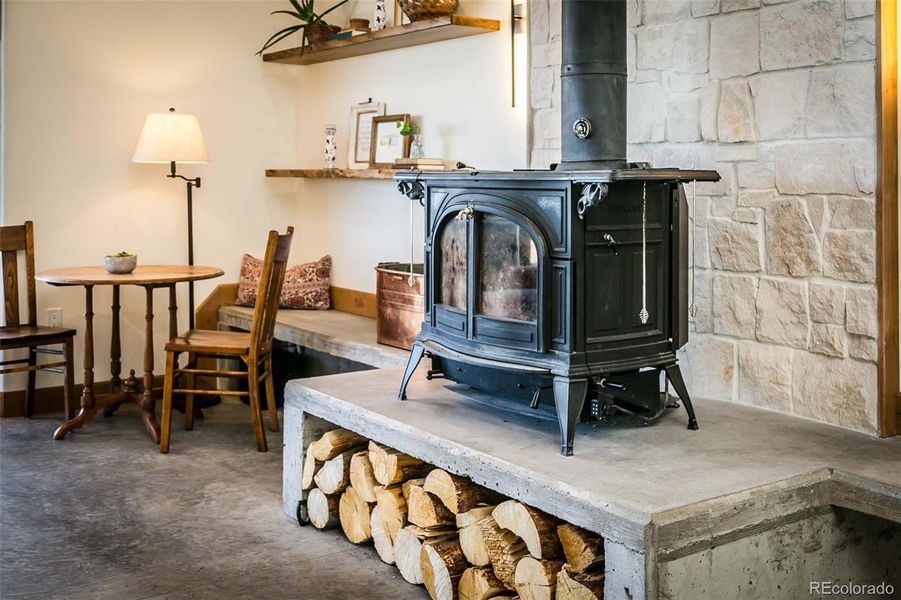 Vermont Casting free standing wood burning stove