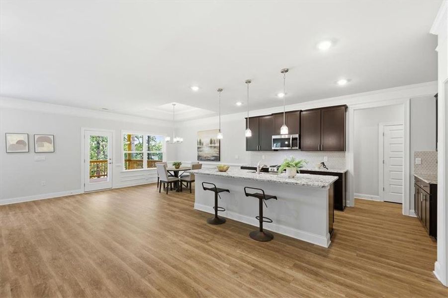Furnished interior view inside a new home in Tuscany Hills, Douglasville (Image 36).